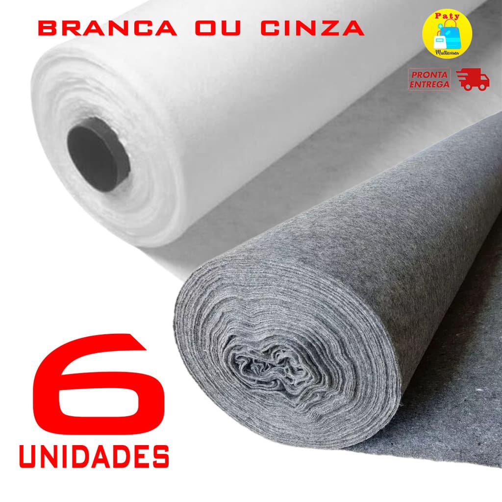 Kit 1 a 6 Manta de bidim geotextil 1x1m drenagem jardim vasos jardineira floreira canteiro