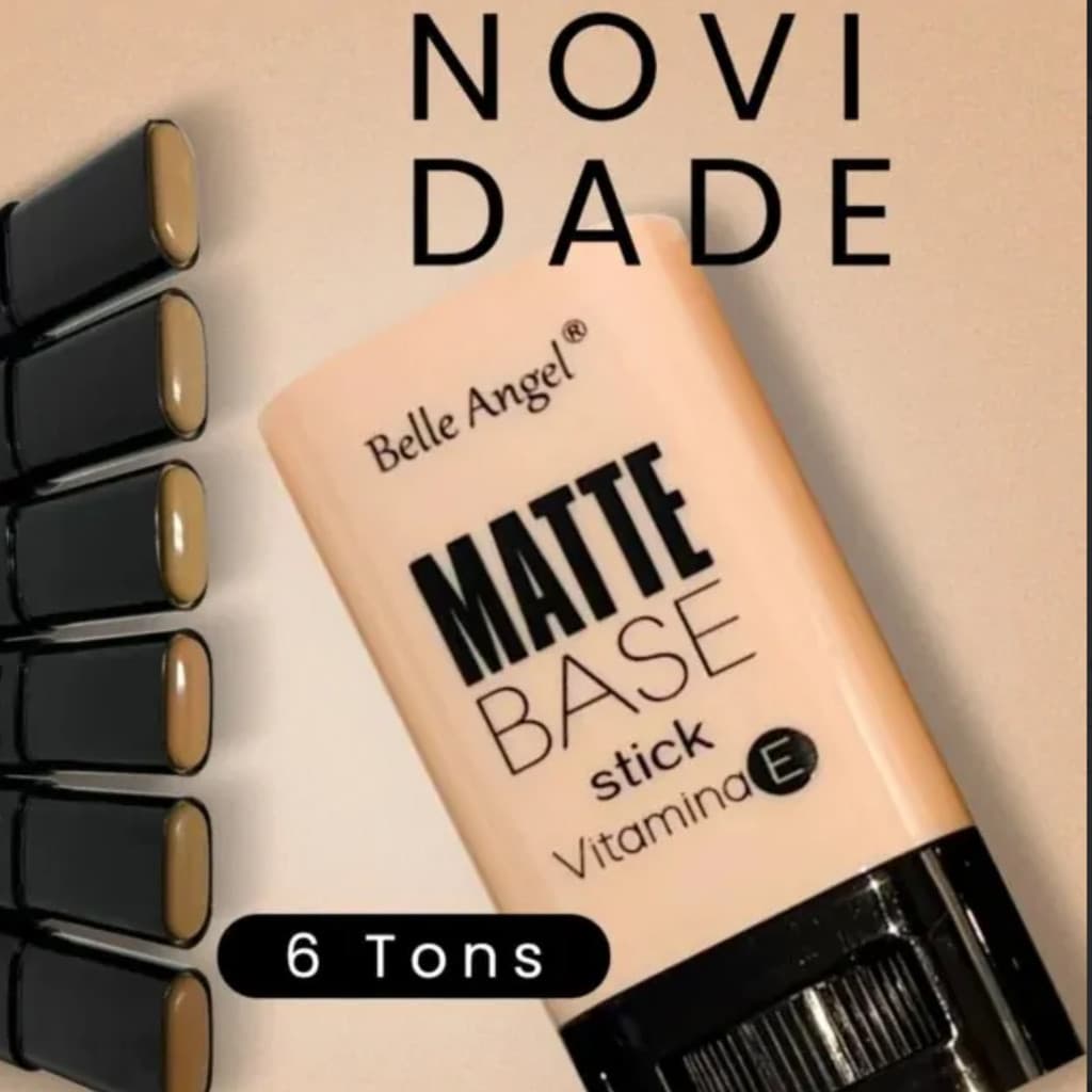 Base Stick Matte Vitamina E RB018 Belle Angel Lancamento