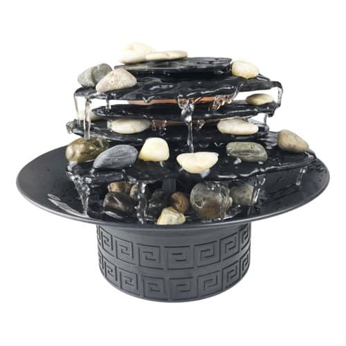 Fonte De Água Cascata Relaxante Decorativa Iluminada 110v