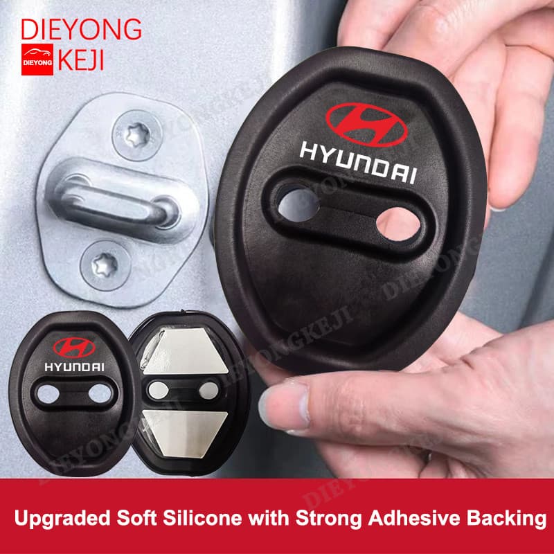 4Pcs Hyundai Amortecedor Batedor Fechadura Borracha Protetor Porta Carro Batente Anti Impacto Veicular Amortecedor