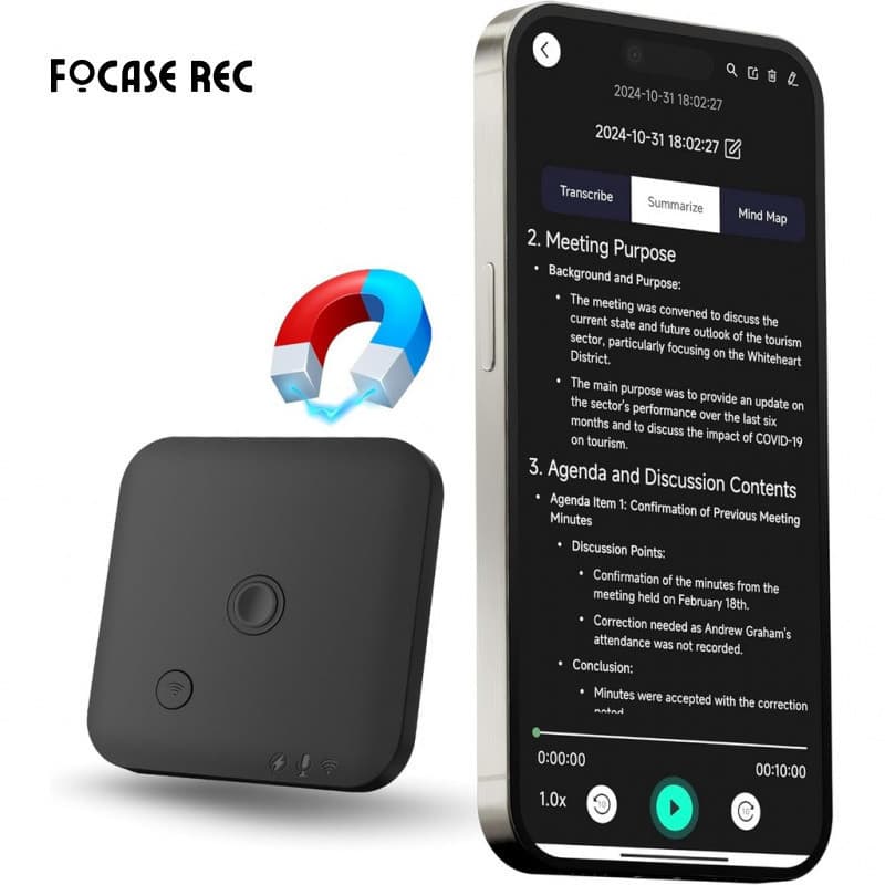 Gravador De Voz AI Com Fala No Texto E Resumo , Áudio Para Chamadas , Palestras , Reuniões , Controle De Aplicativo , Su