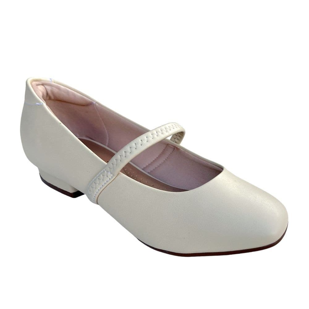 Sapato Feminino Beira Rio Boneca Elástico Creme 4318.102