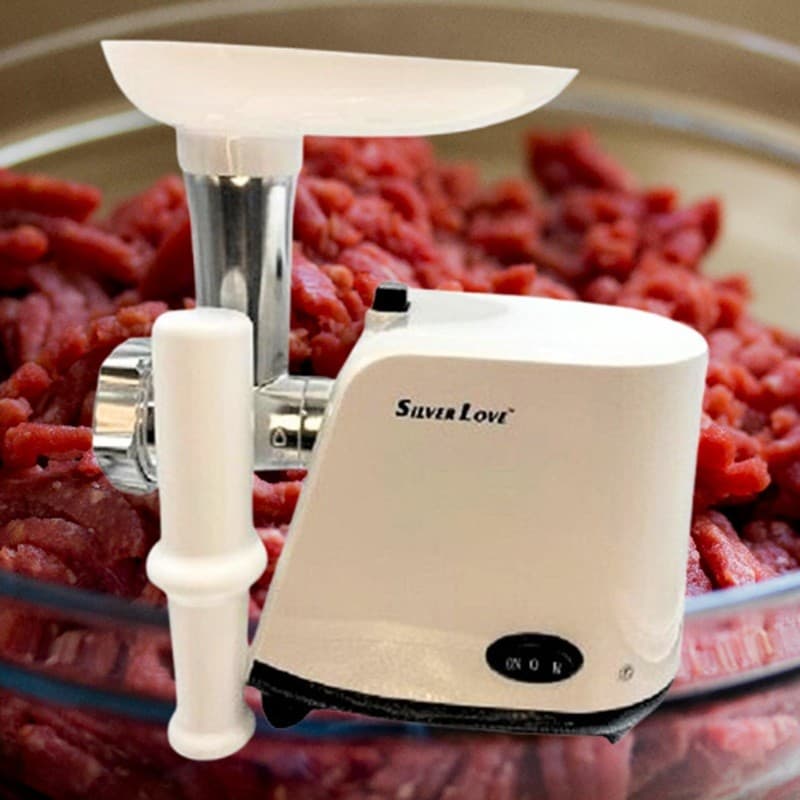 Moedor e Triturador De Carne Elétrico Multifuncional e Profissional de Aço Inox Faz linguiça