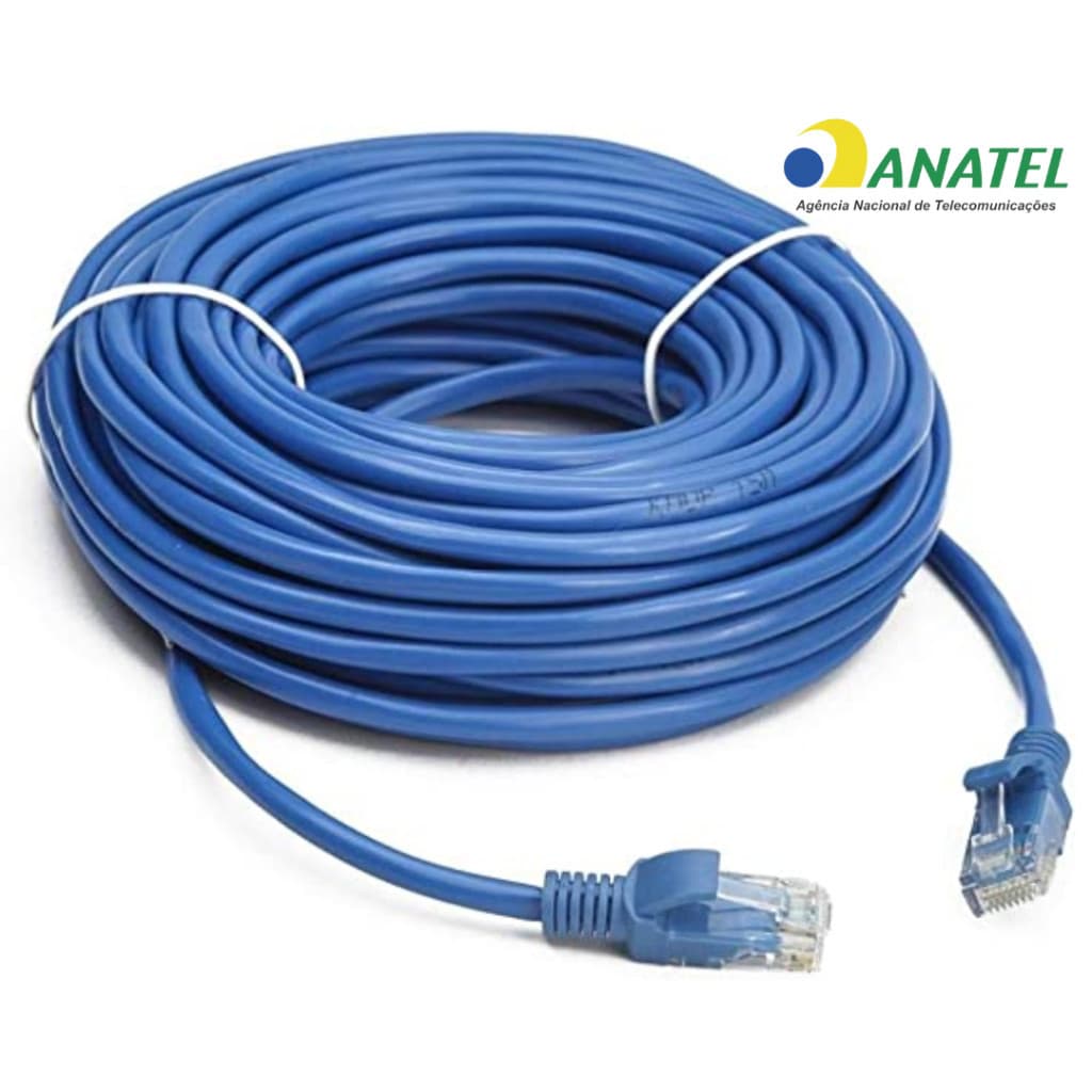 Cabo de Rede LAN Ethernet RJ45 CAT5e 10m Metros Cat6 e Montado