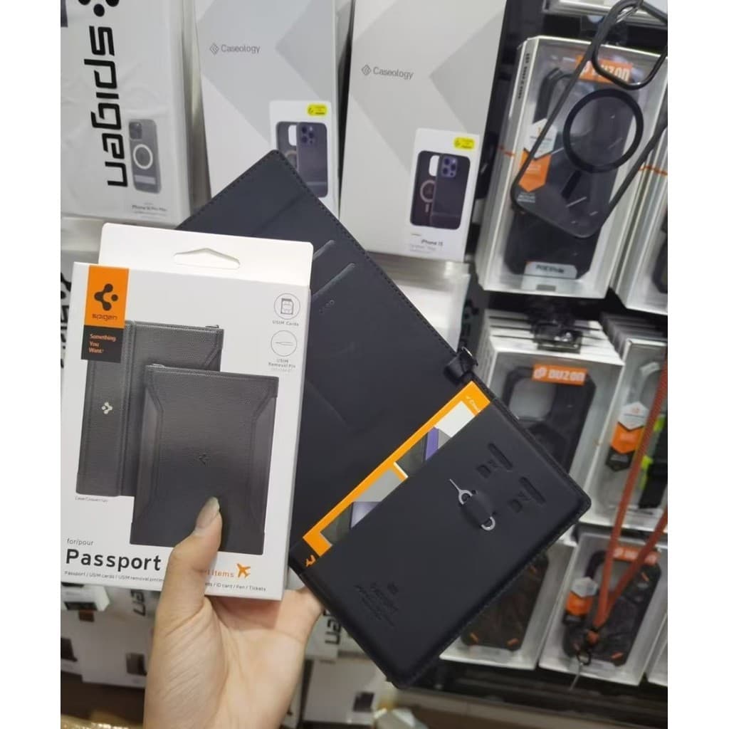 Saco De Cartão De Telefone Móvel Com Caixa De Embalagem Passaporte Multifuncional Magnético Inteligente Acessórios Portá