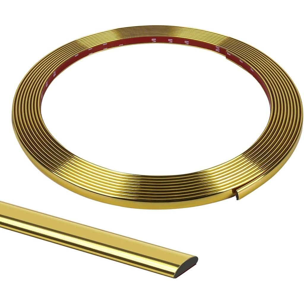 Fita metalizada para decoracao de Pvc 6mm/12mm/15mm/20mm/27mm Com Dupla face com 5 Metros