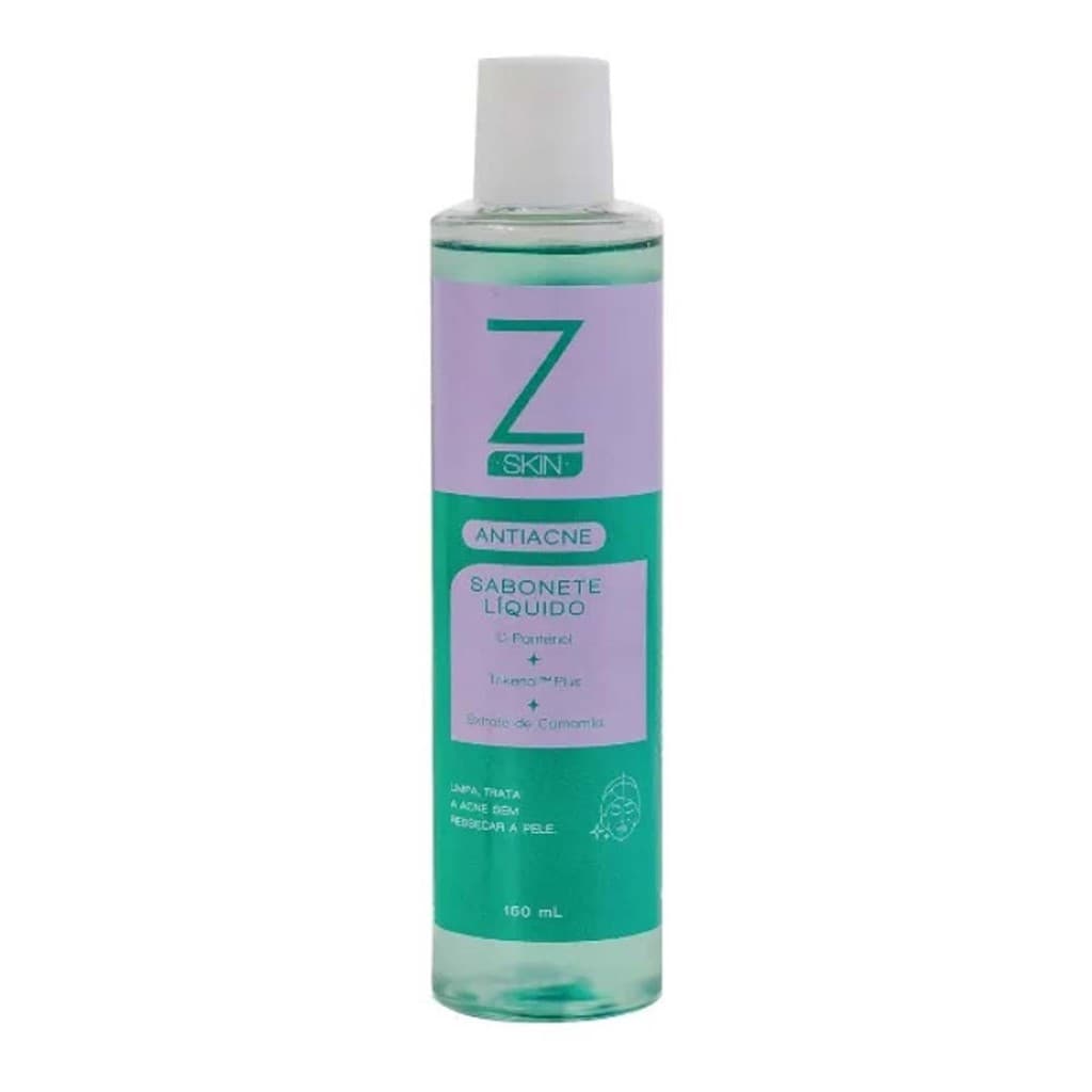 Sabonete Líquido Antiacne Z Skin 150ml - Zanphy