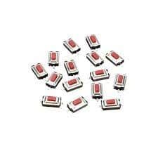 Chave Tactil SMD 3x6x2,5mm 180º 2 Terminais
