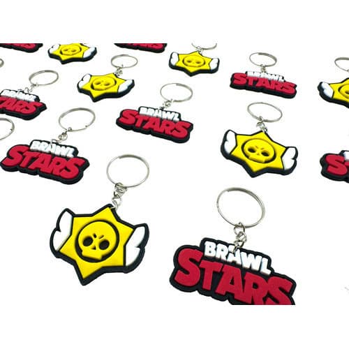 Lembrancinha Brawl Stars 10peças Chaveiro Emborrachado Mimo Novidade