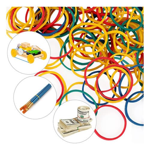 Pacote De Elastico Resistente Colorido Multiuso 50g