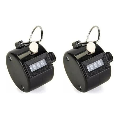 KIT 2 CONTADOR MANUAL 4 DIGITOS FLUXO DE PESSOAS CANTO DE PASSAROS