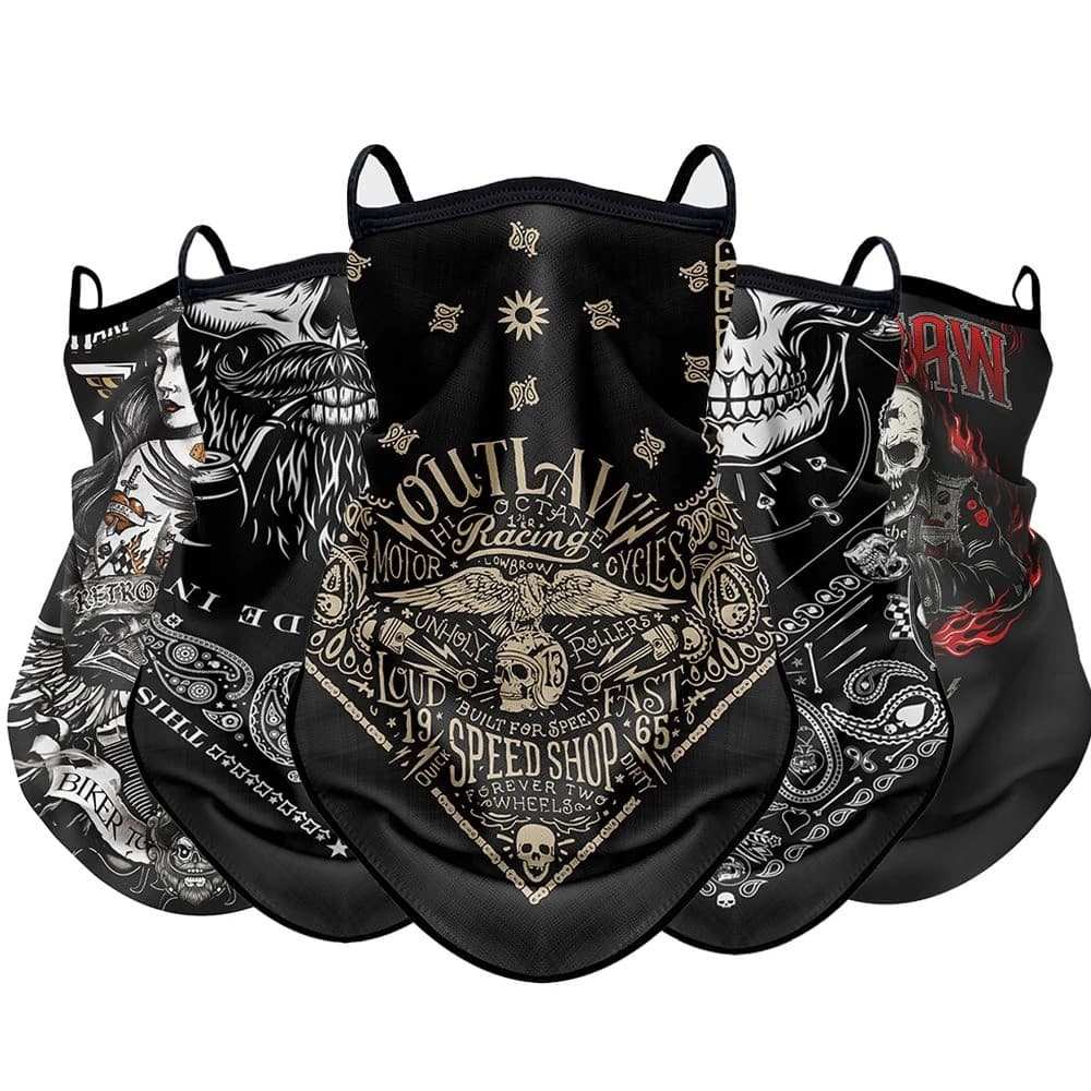 Retro Moto Ciclismo Protetor Solar Máscara Motocicleta Lenço Verão Anti-UV Ao Ar Livre Pescoço Cabeça Capa Equitação Ros