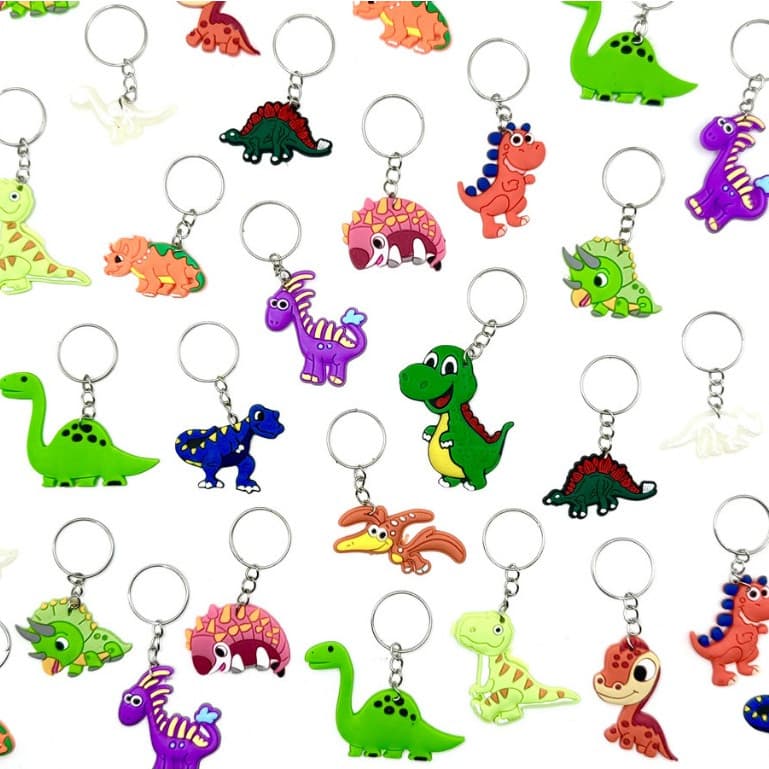 Kit Chaveiro Dinossauros Variados 10un Diversos Dinos Turma Novidade