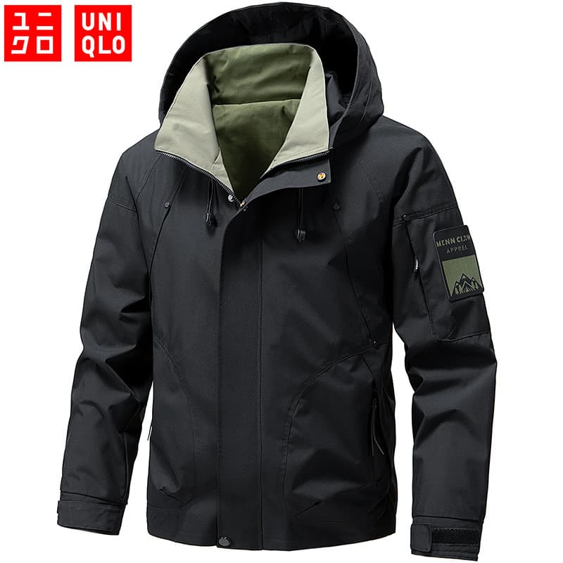 M-5XL UNIQLO Jaquetas Impermeáveis Para Homens E Mulheres Ao Ar Livre Jaqueta De Capa De Chuva À Prova De Vento De Alta 