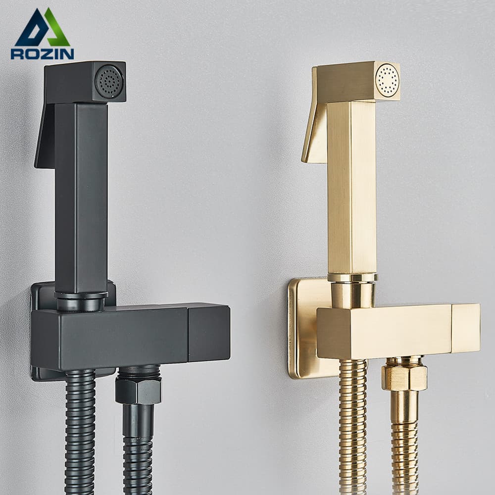 Ducha Higiênica Aço Inoxidável Para Kit Banheiro,G1/2 Com Pulverizador Bidê Montado Na Parede