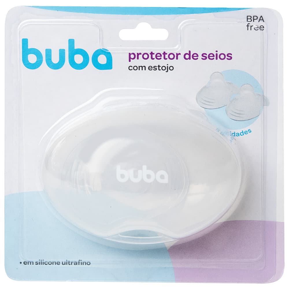 Protetor De Silicone Para Seios Mamilo Bico Seio Peito Amamentação Com Case Estojo Proteger Buba