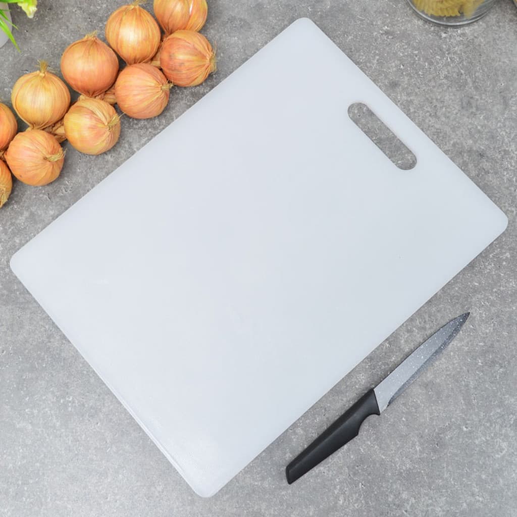 Tabua Corte Carne Churrasco Cozinha Branca Higienica 37x23 Resistente Durável