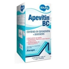 Estimulante Apetite Engordar Apevitin Bc 240ml