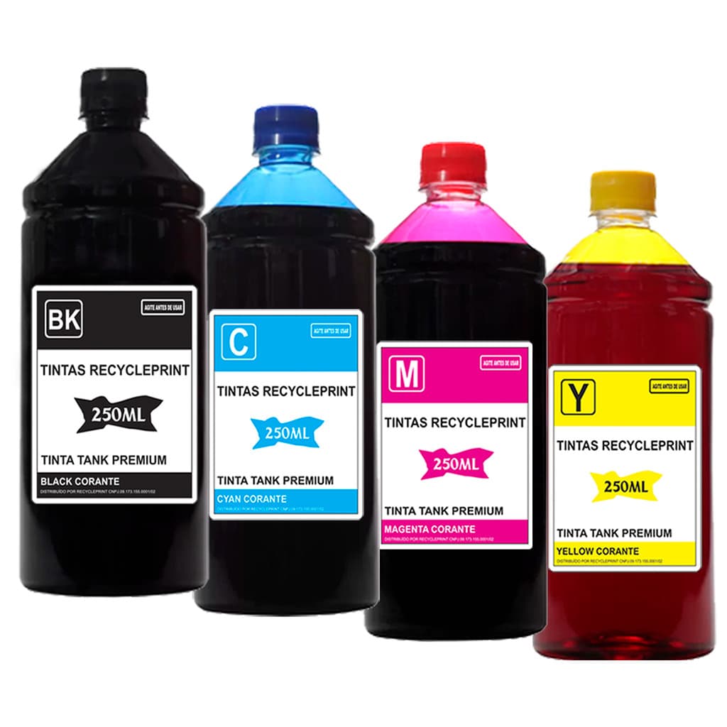 4 Refil Tinta Para Canon Impressora G3110 G4100 G4110 G6010