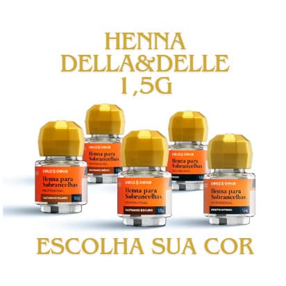 Henna Para Sobrancelhas 1,5g- Della Delle (SELECIONE A COR) NOVA EMBALAGEM