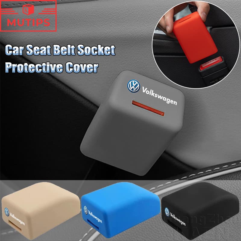 Volkswagen Cinto De Segurança Do Carro Soquete Capa Base Protetor Decoração À Prova De Poeira Para Golf Jetta Passat Tig