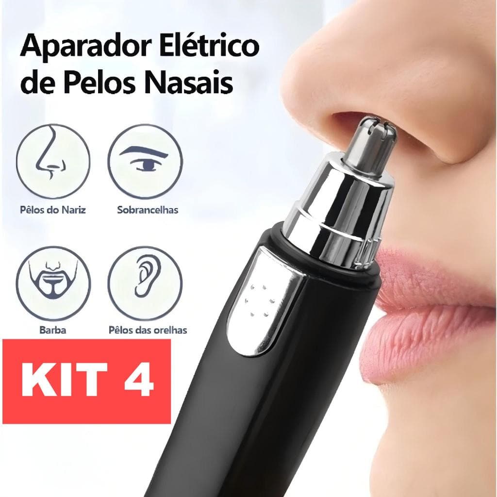 Aparador Removedor de Pelos Elétrico/Portátil para Nariz/Rosto/Orelha/Depilador Facial