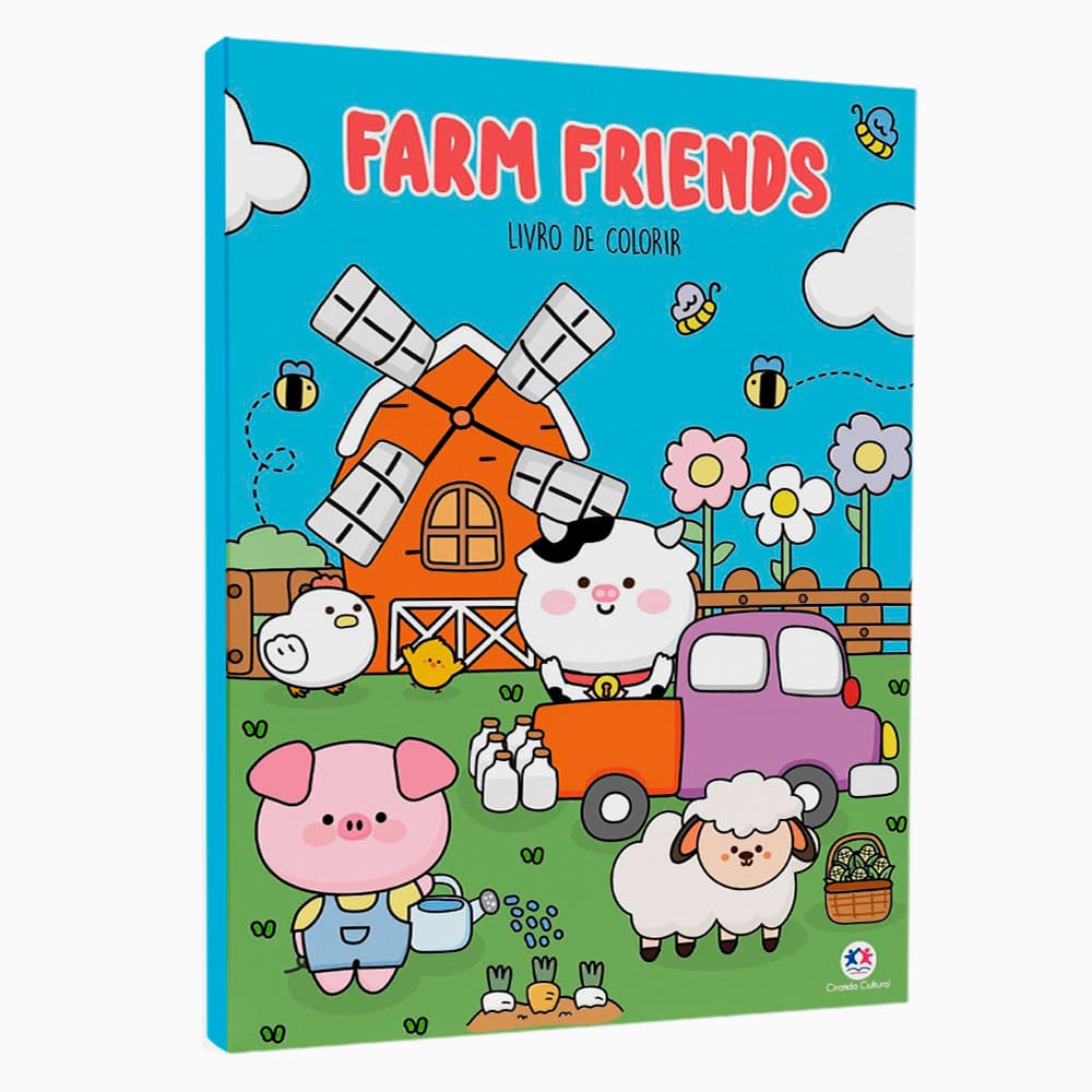 Livro Farm Friends | Livro de Colorir