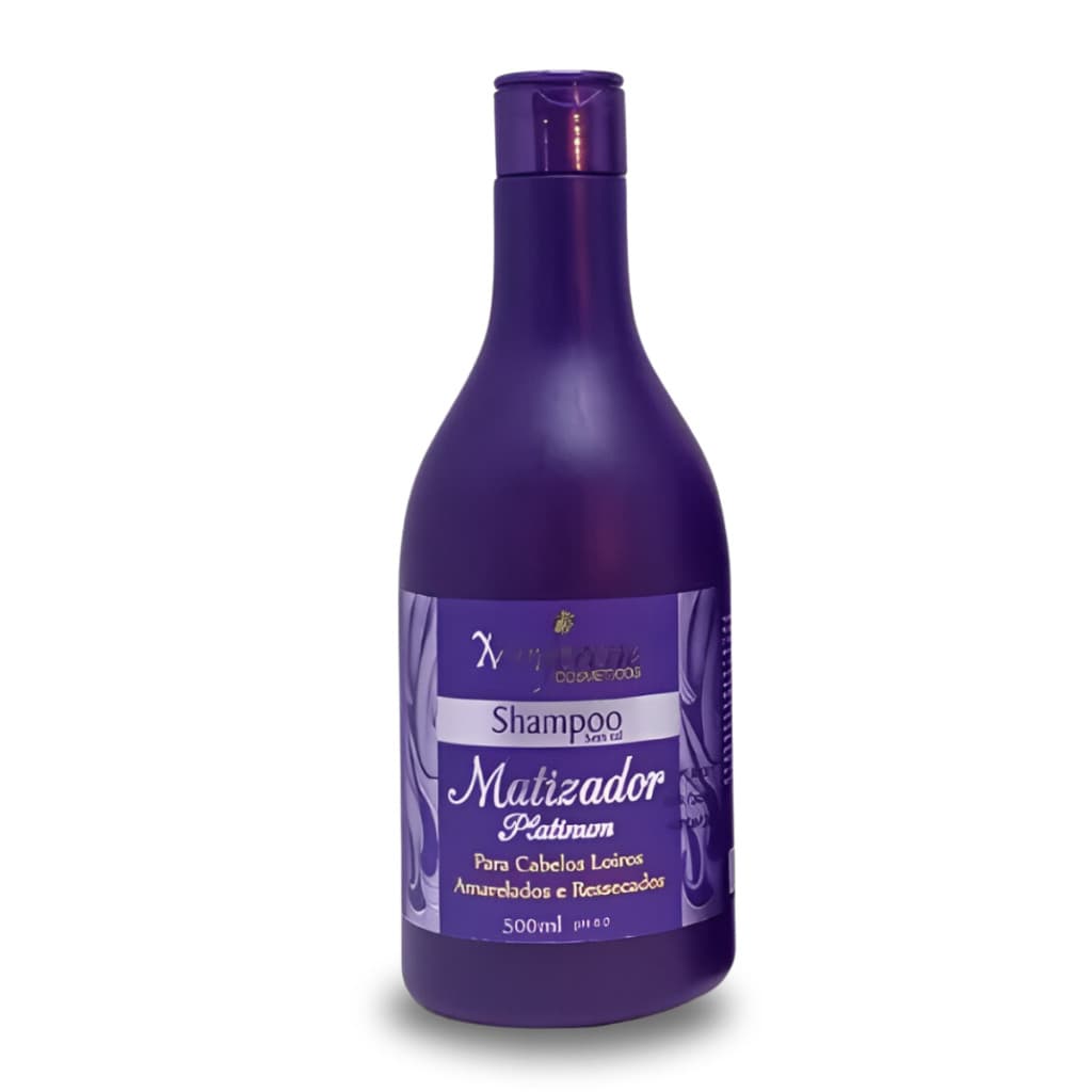 Shampoo Matizador Platinum Maycrene Para Cabelos Loiros 500g - 1 un