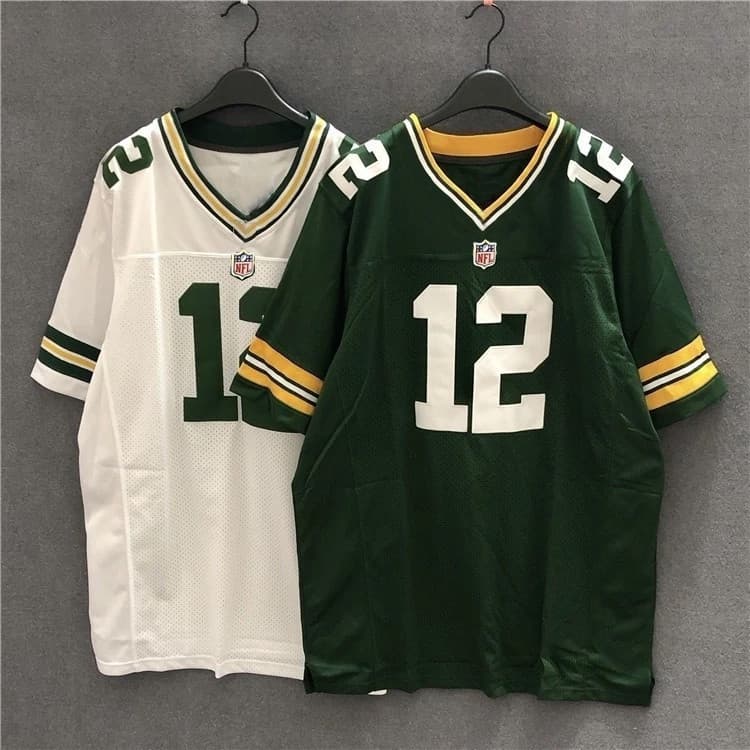 (Nome E Número Personalizados Gratuitos) Camisa De rugby NFL Futebol Rua plus size Meia Manga Tops