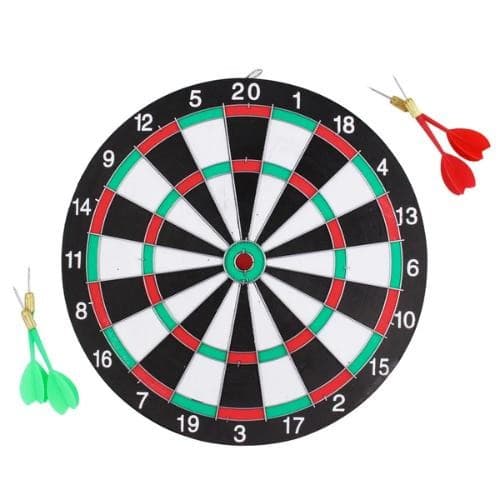 Jogo de Dardos 5 Peças com Tabuleiro Dupla Face