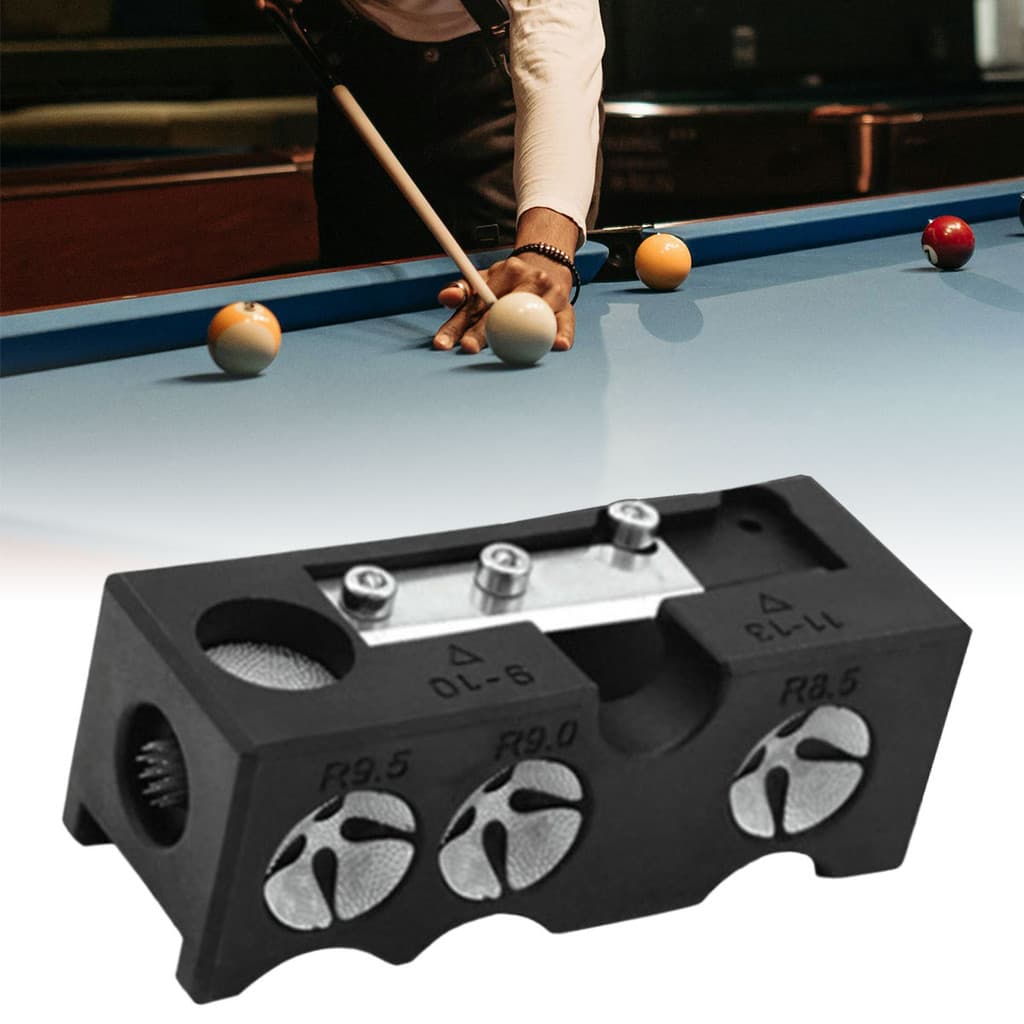 Reparador De Cabeça De Taco De Bilhar 10 Em 1 , Apontador Portátil , Ferramenta De Polimento De Ponta De Faca Limpa Durá