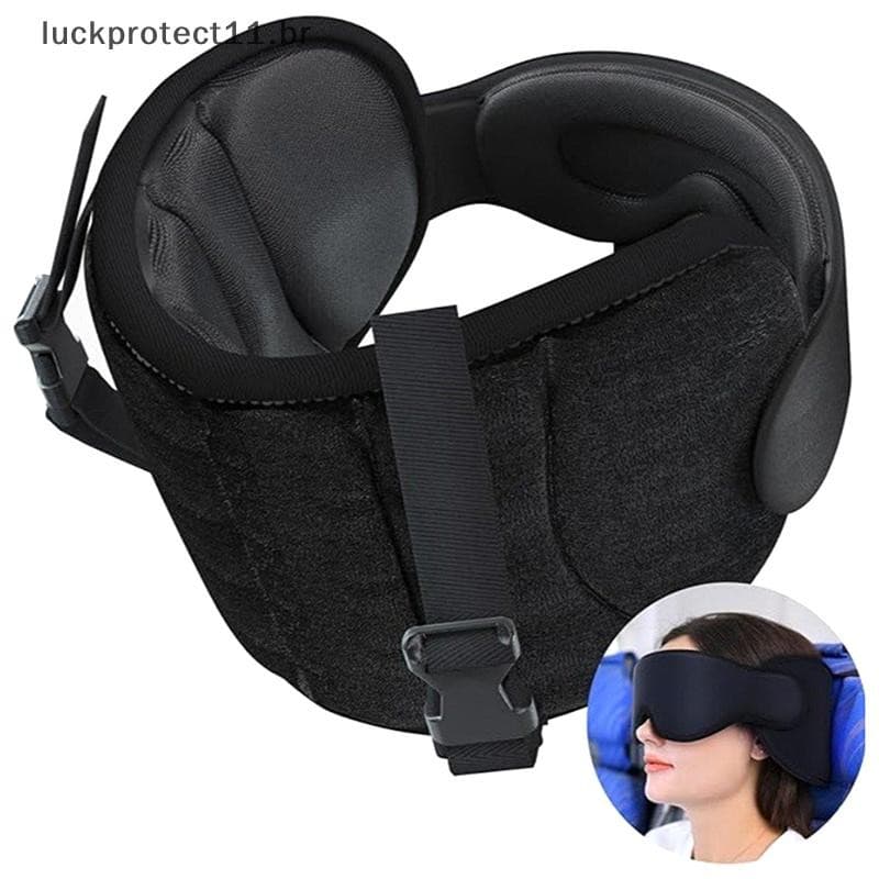 LTBR 3D Sono Máscara De Olho Blackout Dormir Zero Pressão Ocular Ajustável Capa Para Mulheres Homens Ajuda Pescoço ~