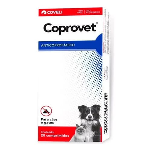 Coprovet 20 Comprimidos Anticoprofagico Para Cães E Gatos