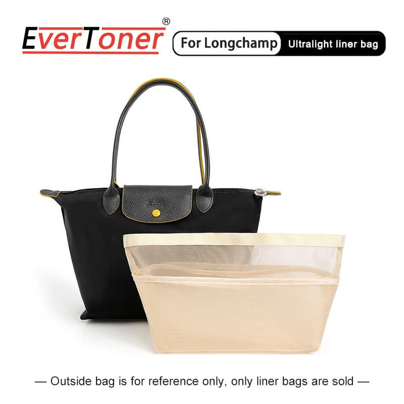 EverToner Forro Ultraleve Para Longchamp Bolsa Saco De Maquiagem Suporte Viagem Portátil Inserção Organizador
