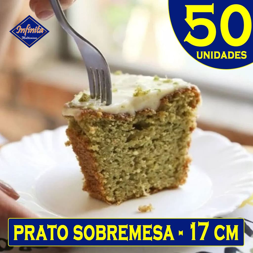 Kit 10 a 50 Pratos sobremesa de plástico redondo pétala festa churrasco 17cm