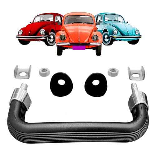 Alça Do Painel Pqp Fusca 1960 Até 1986 Preta Base Cromada