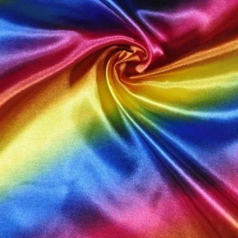 TECIDO CETIM ESTAMPADO LGBT OU ARCO-ÍRIS 🌈 (1m x 1,50m)