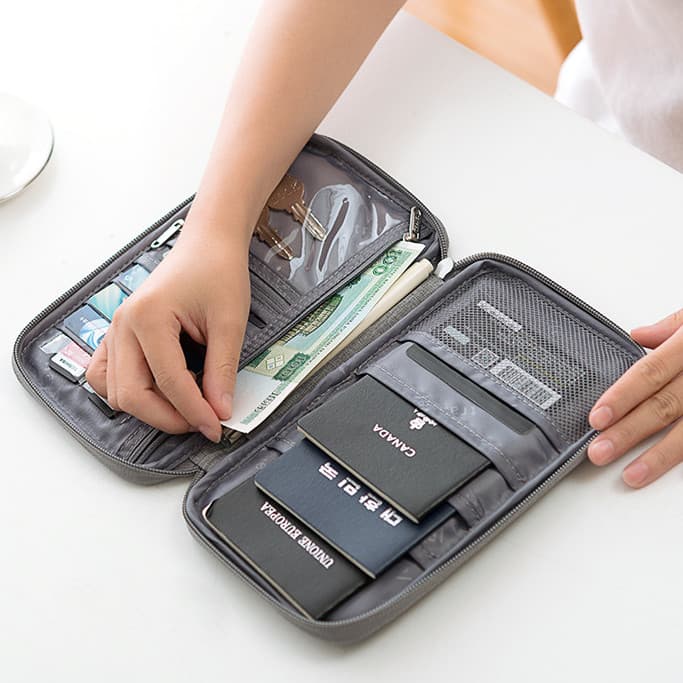 Carteira Case Porta Passaporte Bolsa Cartão Id Viajem  Alta qualidade