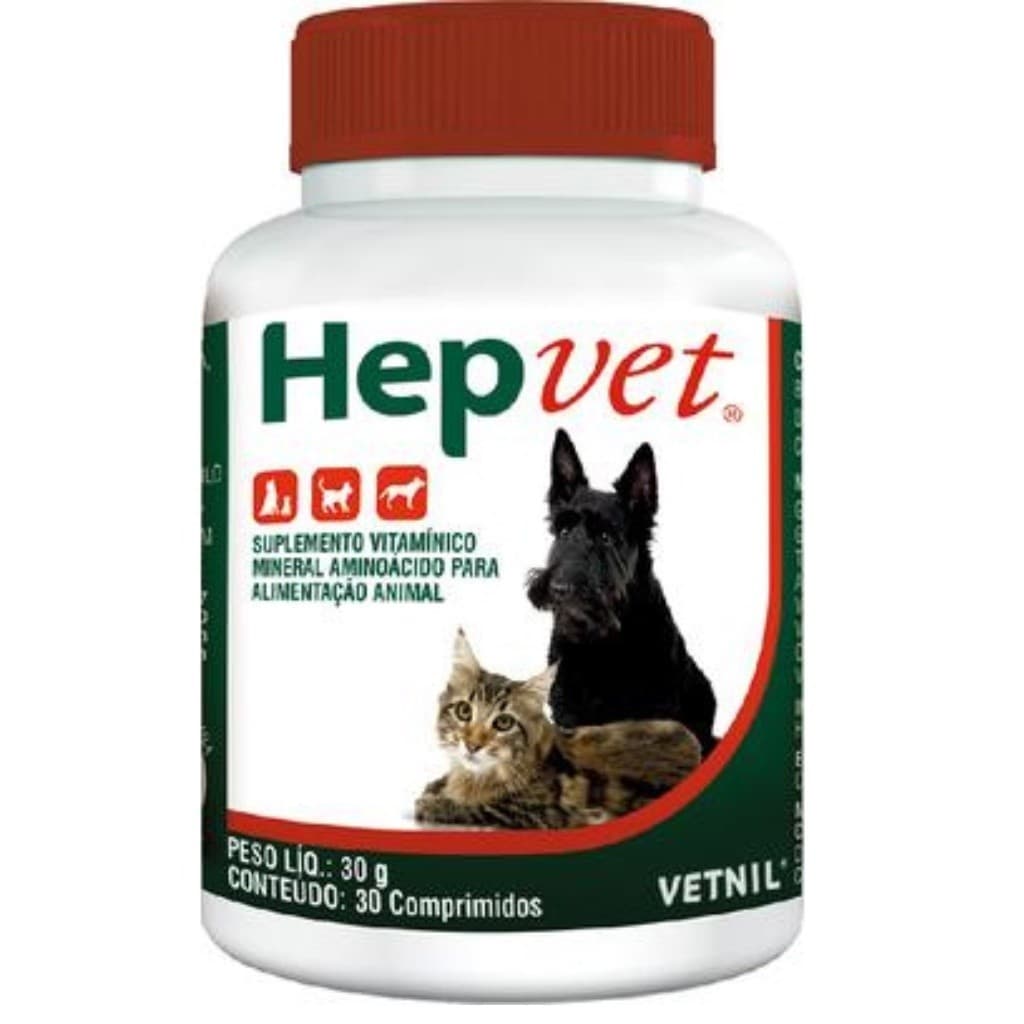 Suplemento Vitamínico Vetnil Hepvet para Cães e Gatos