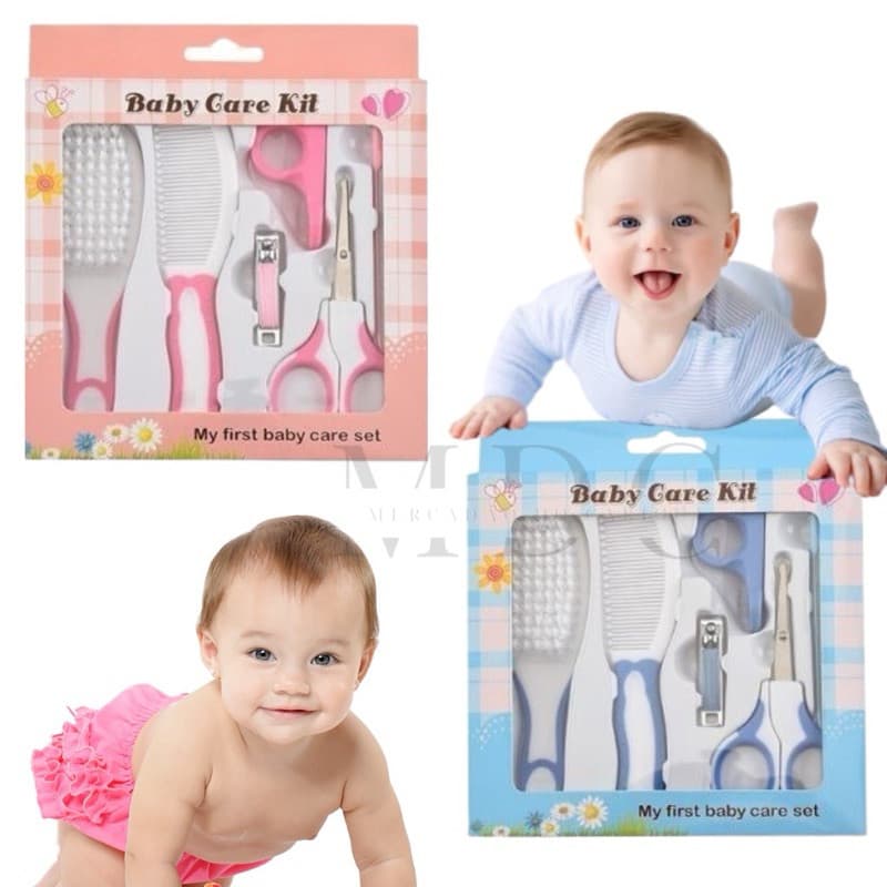 Kit 6 Peças Cuidados com Bebes Higiene Infantil Recém Nascidos