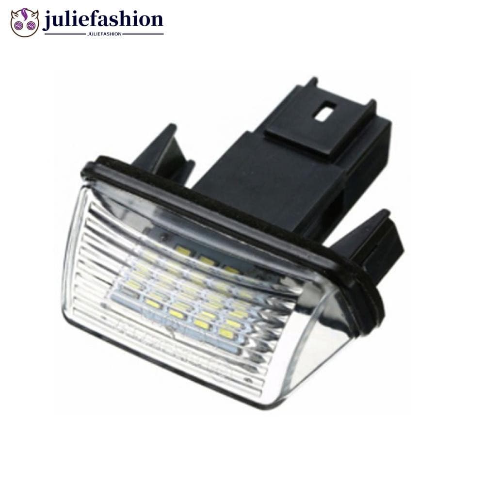 JULIEFASHION 1 Pc 18LED Lâmpada De Luz Da Placa De Carro 12V 6500K Para Peugeot 206 207 307 308 406 407 Citroen C3 C4 C5