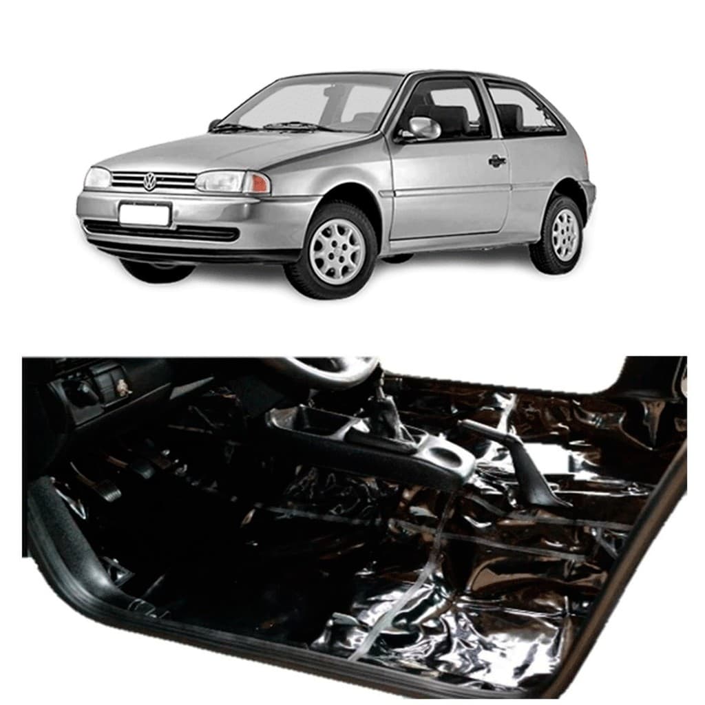 TAPETE ASSOALHO DO GOL G2 G3 G4 2 PORTAS PRETO VINIL