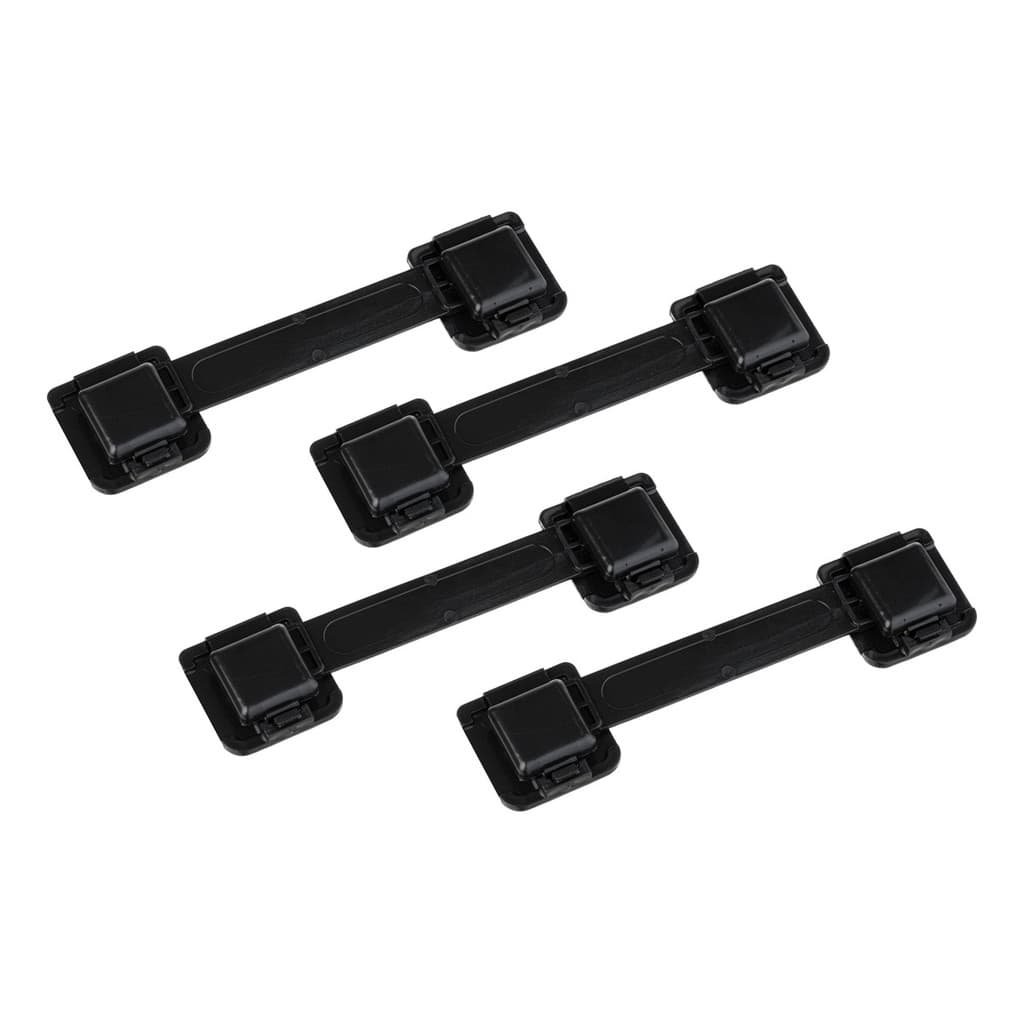 Kit 04 Trava De Gaveta Armário Segurança Protetor Preto