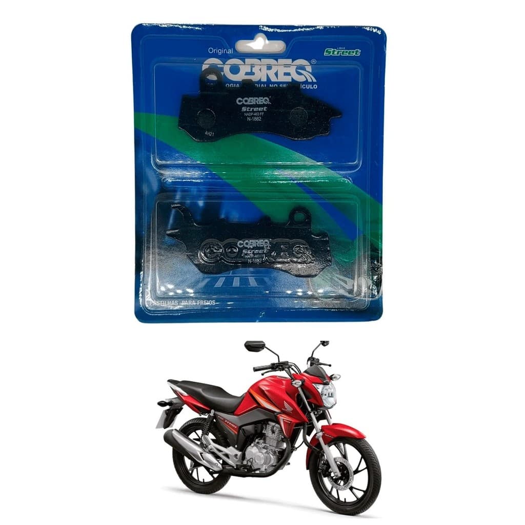 Pastilha Freio Dianteira Honda Titan Fan 160 Cbs 2018 A 2024
