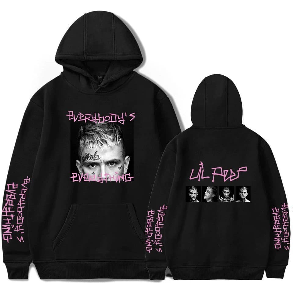 Moletom Canguru Blusa Lil Peep Hoodies Rap Hip Hop  Style Rapper Blusa de Frio Moleton Agasalho