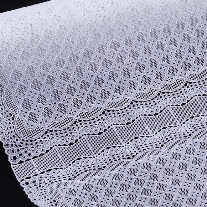 Kit com 3 Toalhas de Geladeira PVC Renda Lavável 53x35CM