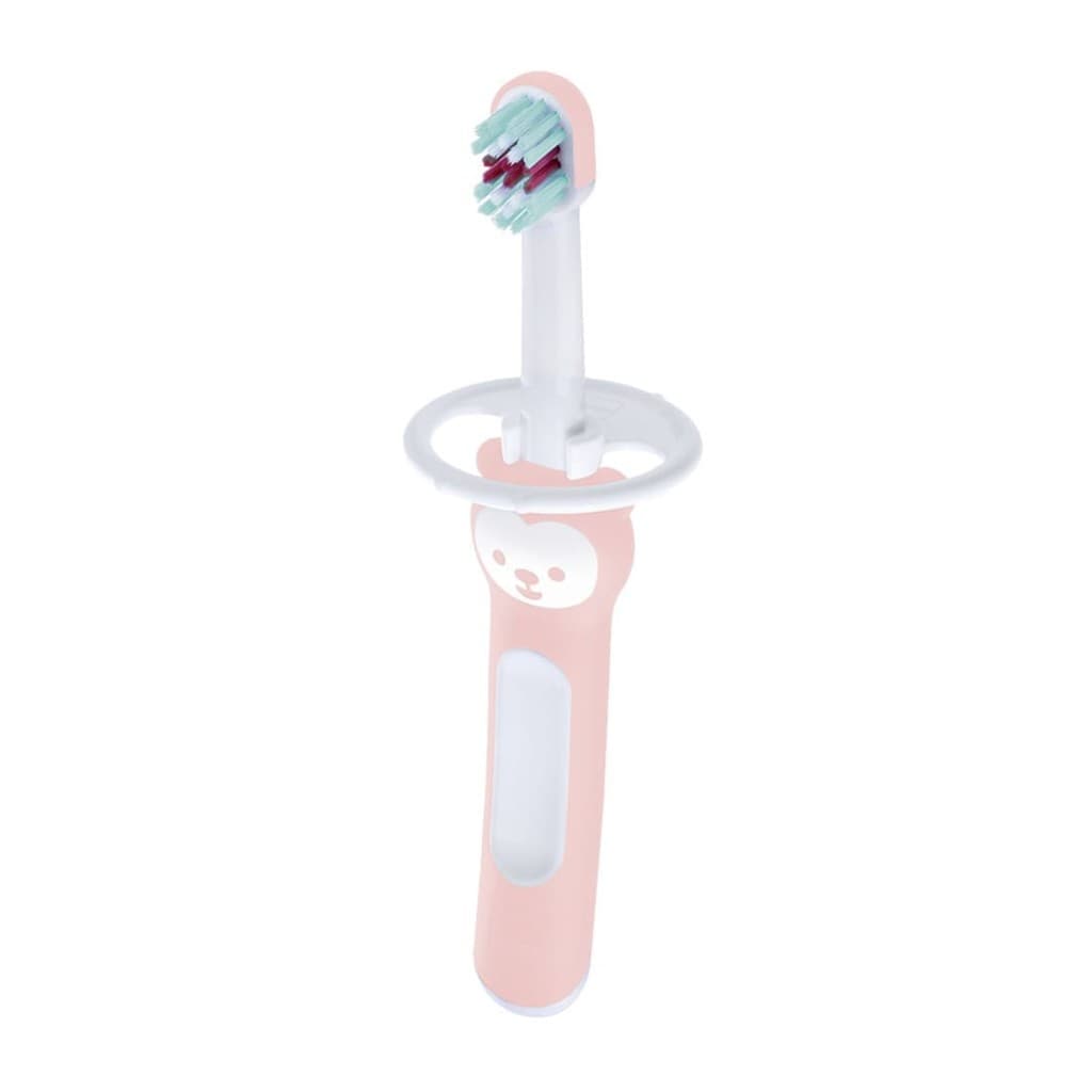 Escova Dental Baby's Brush c/ Trava de Proteção 6m+ Mam Rosa