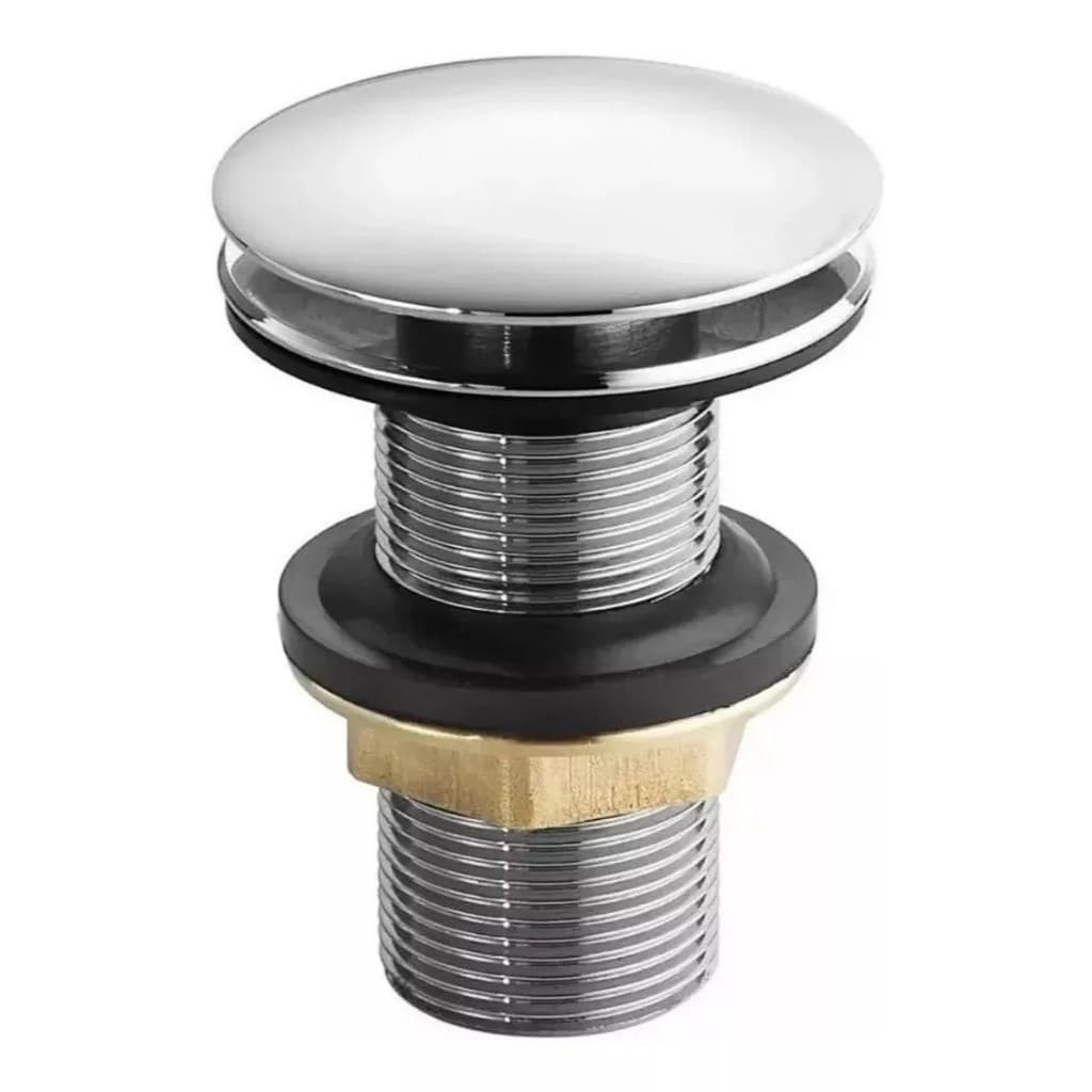 Válvula Click Ralo Cuba Pia Lavatório Cromada Inox 11/4 7/8