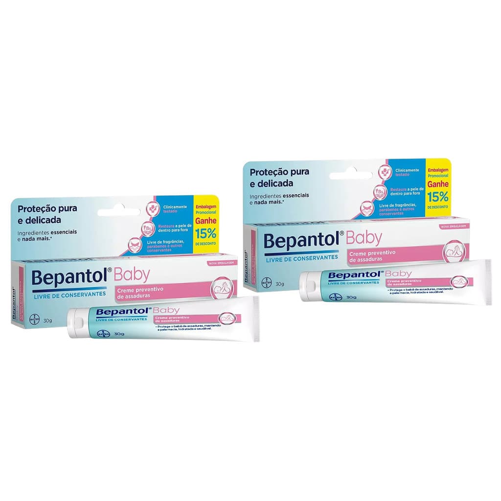 Kit 2x Bepantol Baby Creme Preventivo De Assaduras 30g