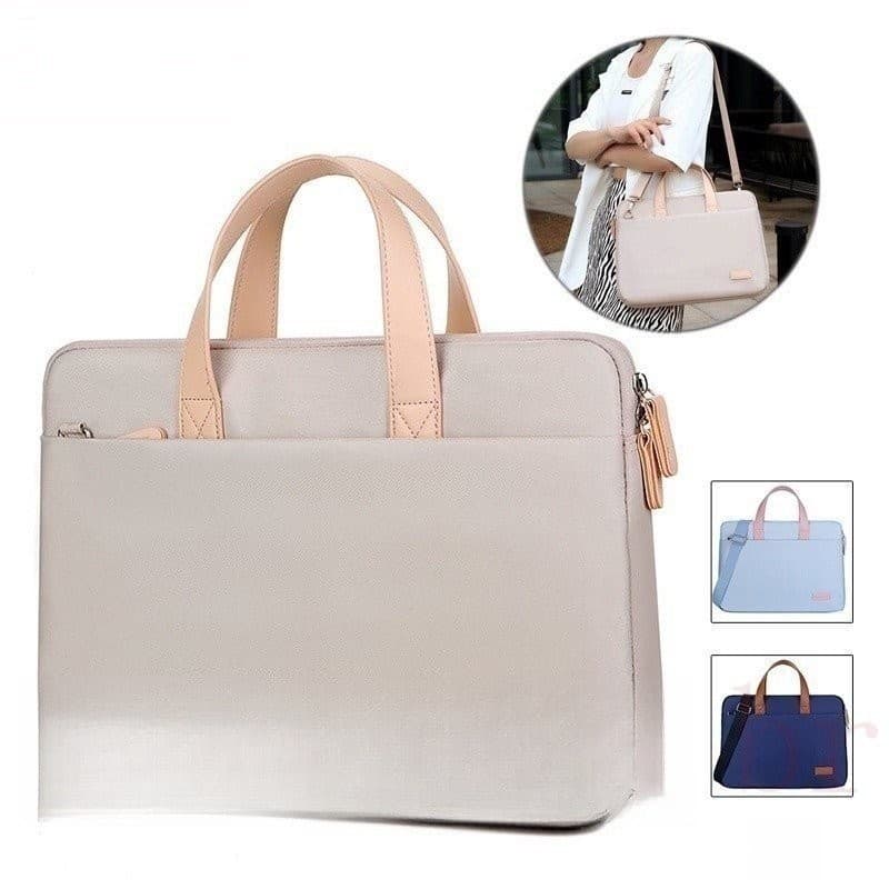 Bolsa de laptop impermeável 13 14 de 15,6 polegadas bolsa de ombro único feminino